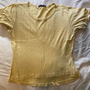 Brandy Melville basic yellow top